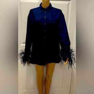 J.CREW FEATHERS FESTIVE SHIRT